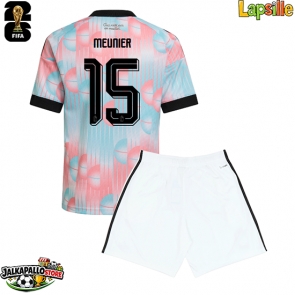 Belgia Thomas Meunier #15 Vieraspaita Lapsille MM-kisat 2026 Lyhythihainen (+ shortsit)
